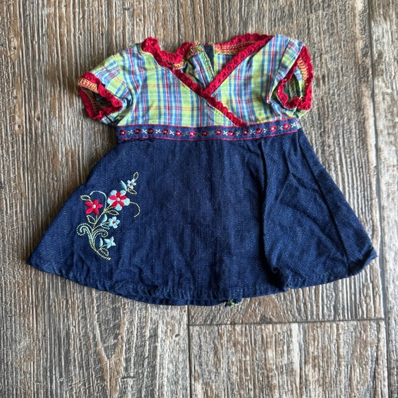 Retired - American Girl Bitty Baby Twins Plaid & Denim Meet Outfits Boy & Girl - Picture 2 of 9